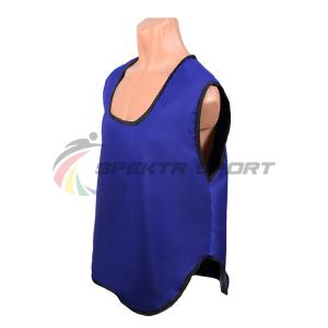 Купить Манишка футбольная односторонняя Spektr Sport синяя, р.36-40 в Кунгуре 