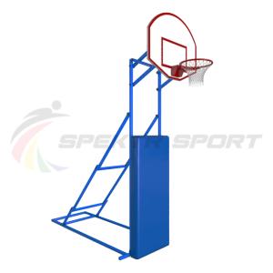 Купить Стойка стритбольная складная с фанерным щитом, кольцом, сеткой и защитой Street в Кунгуре 